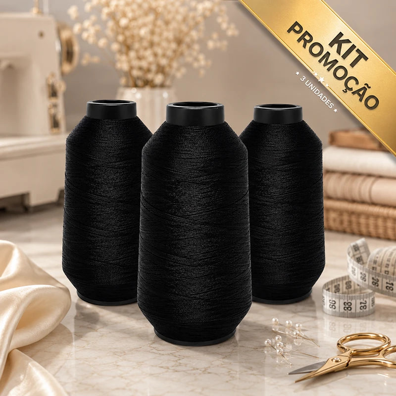 KIT 3 CONES PRETO