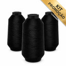 KIT 3 CONES PRETO