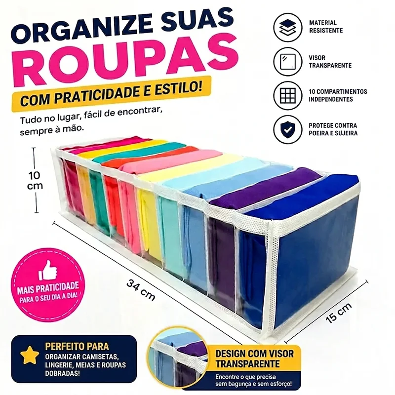 KIT 10 COLMEIAS ORGANIZADORAS